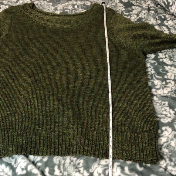 CJ Banks Green Knit Sweater Size 1X - Picture 8 of 8